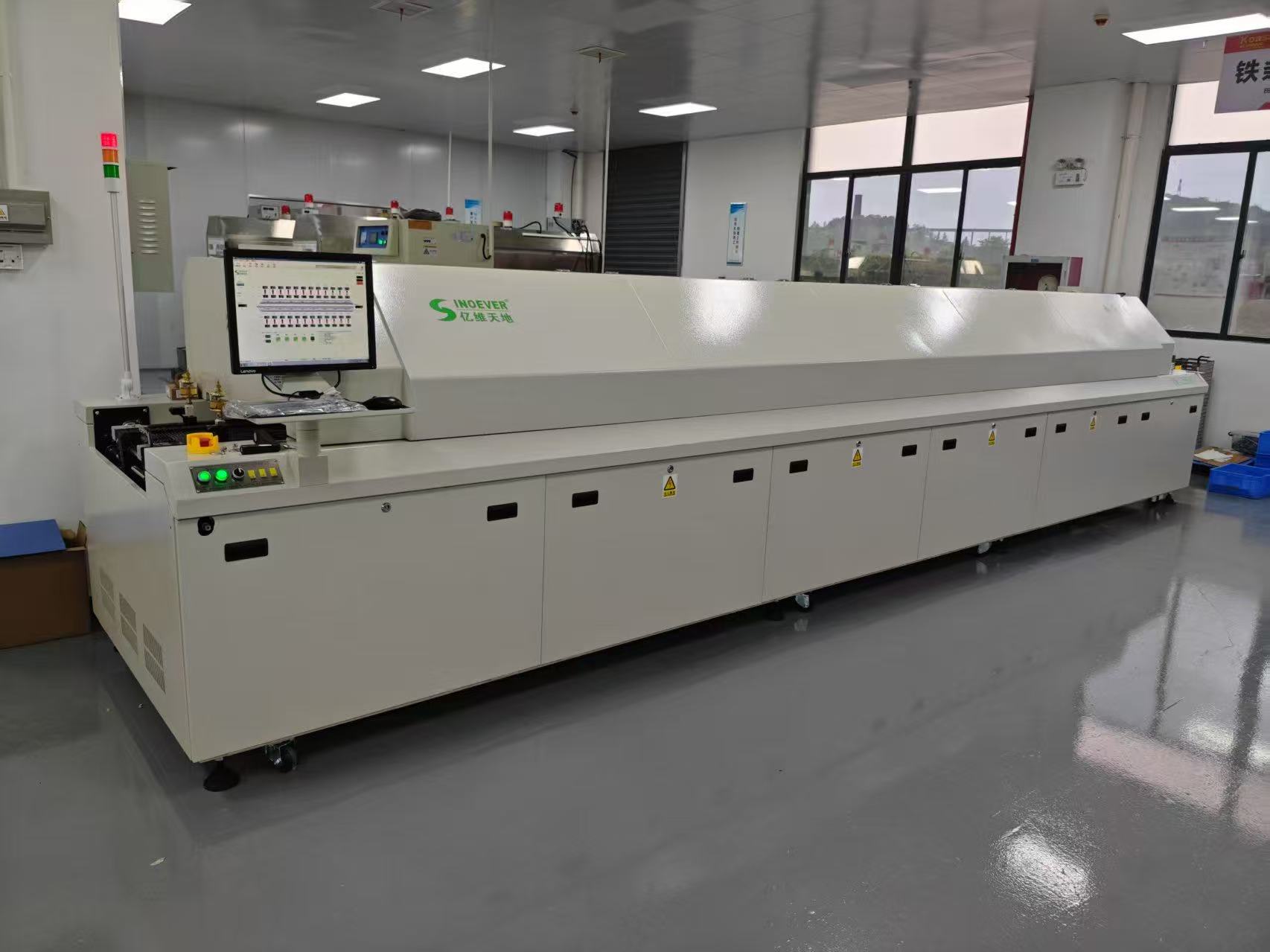 大型十二溫區無鉛回流焊機(EW-1250MC)EW-1250MC-N2